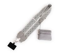 Multi-Function Phone Lanyard with Wallet - Adjustable Crossbody Strap for Hands-Free Carrying, Secure Storage for Cards & Cash (grey)