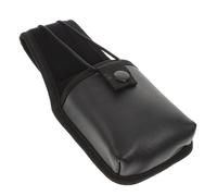 Multi Function Phone Waist Bag Carrier Holder Black Leather EVA | Snap Closure, Lightweight Adjustable Elastic Fit, Work Belts Use, Chic Look, Multi Purpose Carry Pouch
