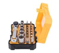 Multi Function Ratchet Wrench Socket Set with Extended, Ideal for Automotive and Bike Maintenance, Diverse Bit Compatibility for Various Projects