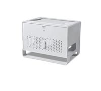 Multi-Function Router Storage Box with Door for Cable Management and Organized WiFi Modem Setup