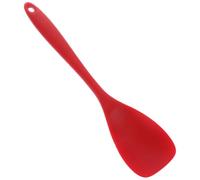 Multi-Function Silicone Wok Spatula for Home Kitchen Cooking | Food Grade Silicone, Heat Insulated Handle, Non Stick Surface, Red Finish for Sauce and Pot Use
