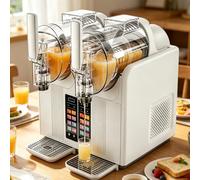 Multi-Function Slush Machine Dual 2L Tanks, No Ice Required White-220V-240V