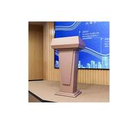 Multi-Function Solid Wood Lectern Podium Stand - Portable Church Pulpit Desk