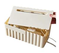 Multi-Function Space Saving Cable Storage Box for TV Wires Computer Living Room Bedroom Office and Table