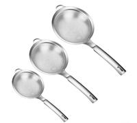 Multi Function Stainless Steel Mesh Strainer for Kitchen, Soy Milk and Juice Filter, Suitable for Yogurt, Flour and Gravy (Medium)