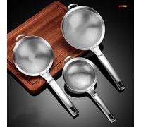 Multi Function Stainless Steel Mesh Strainer for Kitchen, Soy Milk and Juice Filter, Suitable for Yogurt, Flour and Gravy (Small)