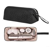 Multi-Function Storage Bag For Hair Dryer And Curling Iron Accessories Travel Organizer Cotton Portable Heat Resistant Styling Tool Holder Case Black Pink Green 35X15x15cm(black)