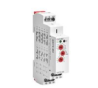 Multi Function Time Relay 16A Din Rail Type 10 Adjustable Timer 12V-240V AC DC(2SPDT ACDC12V-240V)