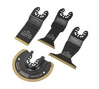 Faithfull 4 Piece OIS Oscillating Multi Tool Multi Purpose Titanium Blade Set