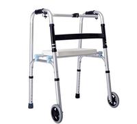 Multi-Function Walking Frame Walkers For The Elderly And Handicapped Dual-Use Rehabilitation Travel Walking Stick Can Sit Thick Durable Trolley With Wheels,