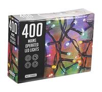 Multi Function White Warm Christmas Indoor/Outdoor Mains Operated Led Lights Decoration Cluster Multicolored (Multi Colour, 400)