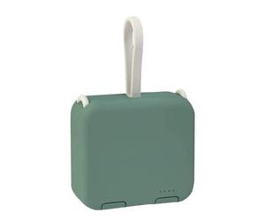 Multi-Function with Own Cord Handbag Back Clip Power Bank Portable Charger,Green