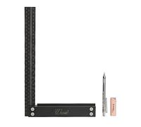 Multi-Function Woodworking Gauge Parallel Line Marker Point Carpenter Ruler AluminumAlloy Layout Tool Brake Gauge Carpenter Square Layout Measure Calipers For Angles Laser-with