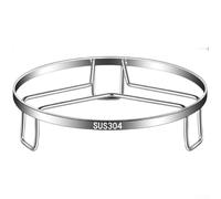 Multi-Functional 304 Stainless Steel Steaming Rack, Thickened Heat Resistant Trivet and Pot Stand for Kitchen, Silver