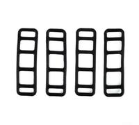 Multi Functional 4Pcs Silicone Straps For Bicycles Ideal For Attaching Lights, Water Bottles, And More(B)