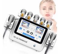 Multi-Functional 7D HIFU Machine Skin Care Device,SMAS-Layer Facial Lifting Tightening,Fine Lines Reduction,Wrinkle Remover,Face & Body Sculpting,7 Depth,20,000 Pulses per Cartridge