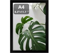 Multi functional A4 black photo frame, desktop and wall mounted photo frame 21 x 29.7cm