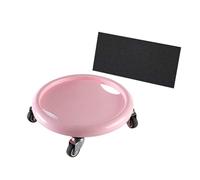 Multi-Functional Ab Roller Wheel, Ab Exercise Board with Knee Mat, Non-slip Abdominal Board with 360° Rotating, Exercise Wheel for Full Body Fat Burning,Workout Exerciser Abs Slider for Women (Pink)