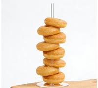 Multi-Functional Acrylic Donut Stand, Clear Dessert Display Rack for Party Wedding, Foldable Pastry Bread Holder for Home Bakery