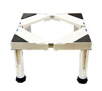 Multi-Functional Adjustable Washing Machine Base Stand,4 Strong Legs，Heavy Duty Movable Holder Bracket Length And Width 18.1-29.9in 600KG Load Dryer Pedestal(height：9.8-11.4in)