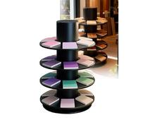Multi-Functional Aluminum Tile Display Rack - Space-Saving Stand for Desktop or Counter Perfect for Retail Home Decor and nization