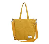 Multi Functional Bag Cloth Bag Shoulder Bag Student Leisure Messenger Bag Canvas Bag Leopard Clutch Purses for Women (Yellow, One Size)