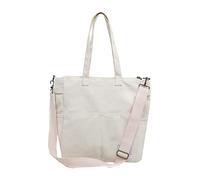 Multi Functional Bag Cloth Bag Shoulder Bag Student Leisure Messenger Bag Canvas Bag Pearl Clutch Purses for Women (White, One Size)