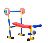 Multi-Functional Bench, Fun And Fitness Exercise Equipment Adjustable Weight Bench Foldable Workout Exercise Bench, for Kids Weight Bench with Barbell