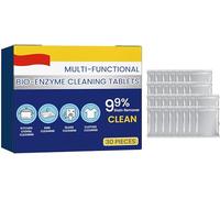 Multi-functional Bio-enzyme Cleaning Tablets, Bio Enzyme Cleaning Tablets, Multi-Functional Stain Removing Household Cleaning Tablets, Quickly Dissolves Cleaning Tablets (1 Box)