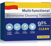 Multi-Functional Bio-Enzyme Cleaning Tablets, Bio-Enzyme Explosive Salt Active Enzyme Laundry Stain Remover Cleaning Agents,Household Cleaning Tablets,Kitchen All-Purpose Cleaning Powder (1Box)