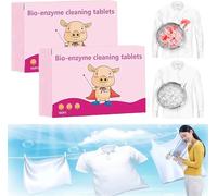 Multi-Functional Bio-Enzyme Cleaning Tablets, Bio-Enzyme Explosive Salt, Multi-functional Dissolve Concentrated Cleaning Tablets, All Purpose Cleaning Tablets for Clothes, Shoes (2 Box)