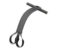 Multi Functional Body Sculpting Band with Broad Knitted Fabric and Comfortable Foot Platform for Different Exercises Latex Elastic Training Bands