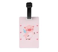 Multi-Functional Cartoon Flying Pig Printed Luggage Tags Luggage Tag Hangers Suitable for Backpacks and Suitcases