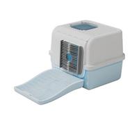 Multi-Functional Cats Toilet with Self-Cleaning Fleece Systems, Leak-Proof Enclosed Structure & Spacious Comfortable Litter Box Large Cats Litter Box