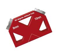 Multi Functional Center Finder Positioner Tool for Wood Drilling for Various Bit Sizes in DIYer Projects Carpentry Tasks Aluminum Hole Tool