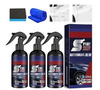 Multi Functional Coating Renewal Agent Spray, 3 In 1 High Protection Quick Car Coating Spray, Ceramic Car Coating Spray, 2025 Neu Car Polish Quick Coat,Surface Protection with Sponge and Towel,Pack 3