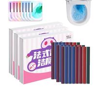 Multi-functional Concentrated Toilet Cleaning Sticks, Toilet Bowl Cleaners Drop In Tank, Toilet Tank Cleaner, Automatic Long-Lasting Freshness, Bowl Freshener for Bathroom (3Boxes)