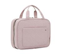 Multi-Functional Cosmetic Bag Hanging Toiletry Bag Travel Cosmetic Organizer Multicolor Multiple Sizes(Pink-m)