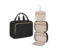 Multi-Functional Cosmetic Bag Men's and Women's Hanging Toiletry Bag for Travel Multicolor(Black)