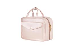 Multi-Functional Cosmetic Bag Travel Hanging Toiletry Bag Cosmetic Organizer Multicolor(Pink)