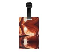 Multi-Functional Desert Architecture Printed Luggage Tags Luggage Tag Hangers Suitable for Backpacks and Suitcases
