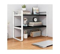 Multi Functional Desk Shelf Double Layer 50cm Easy to Install Desktop & Office Shelves for Home nization & Tidy Workspaces