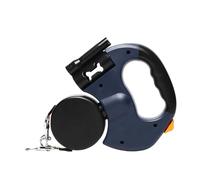 Multi-Functional Dog Walking Leash, Tangle-Free Retractable Dog Leash, 360° Rotating Double PetLeash for Small to Large Dogs, One-Handed Brake, Hands-FreeDog Walking Accessory (Red)