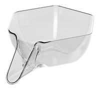 Multi Functional Drain Basket with Funnel and Removable Strainer, Kitchen Sink Food Catcher for Fruits, Vegetables, Pasta, and Salad Washing Transparent Bowl
