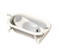 Multi-Functional Foldable Pet Bathtub with Drainage Hole and Bath Rack Dogs Tubs for Puppy Small Dog Cat Portable Space Saving Design(Gray)