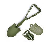 Multi-Functional Folding Shovel with Carrying Bag, Military Green Trenching Shovel Emergency Tool for Outdoor Camping, Hiking, Trekking