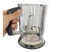 Multi Functional Food Processor Chopper Cup，1250ML Mixing Cup ，Compatible For Braun Mq545 Mq745 Mq5045 Mq7045 Mq9045X Mq525 Mq5025 Mq5060 Mq335 Mq745 Mq525 Mq5025 Mq5060 Mq335