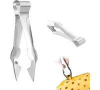 Multi-Functional Fruit & Vegetable Stem Remover Clip, Strawberry Huller, Pineapple Eye Remover, Kitchen Gadget, Silver Stainless Steel Handle