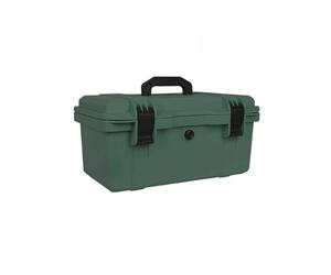 Multi-Functional Green Tool Box - Plastic Storage Case for Home Repairs, Auto Emergency Kits, and Field Maintenance - Versatile for DIY Projects