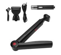 Multi Functional Grooming Set with 180 Degree Bendable Shaft and Anti Irritation Heads for Men Adjustable Shaver